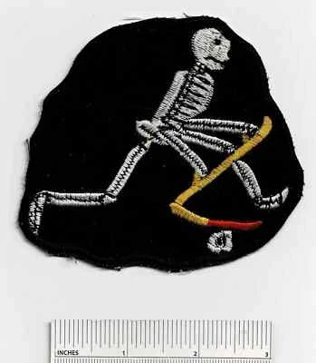 WW2 FEAR The Grim REAPERS 13th Bombardment Bomb Squadron WWII USAAF Patch Cloth - Image 1 of 2