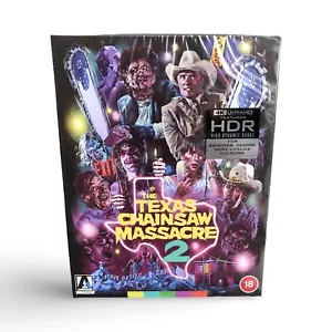 Arrow Texas Chainsaw Massacre 2 4K UHD + Blu-ray Limited Edition - Picture 1 of 6