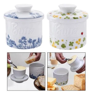 Porcelain Butter Container Butter Crock for Bread and Toast - Picture 1 of 4