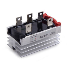 SQL50A Three/3 Phase Bridge Rectifier 50A Amp 1000V AC To DC Current Converter