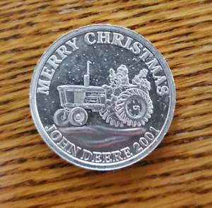 John Deere Tractor Model H Collector Coin 1 Troy Oz .999 Fine Silver Round Medal - Picture 1 of 2