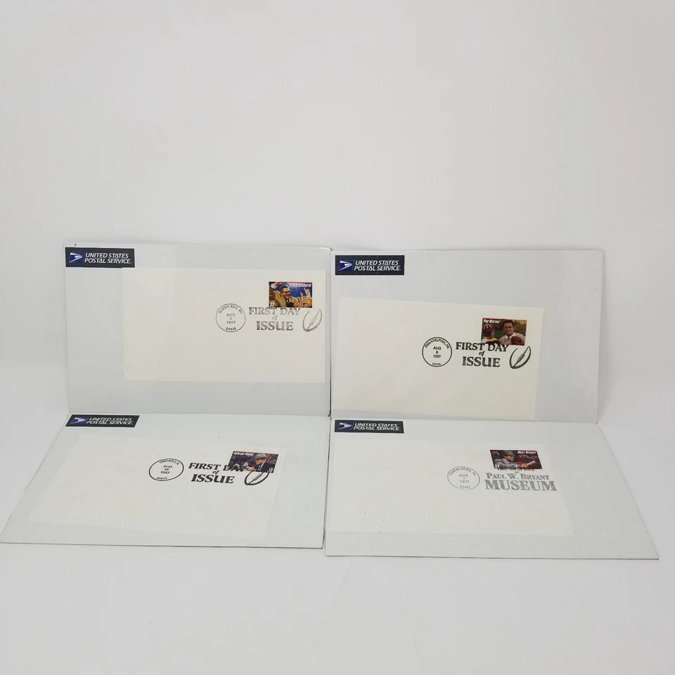 1997 First Day of Issue - Halas Bryant Warner Lombardi - Stamp Envelope USPS NEW - Image 1 of 4