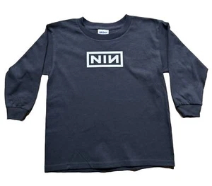 New NIN Nine Inch Nails Toddler T Shirt Custom Iron On Black Long sleeve 6T - Picture 1 of 10