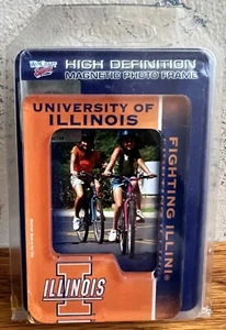 Fighting Illini Officially Licensed 2.5" x 4" HD Magnetic Photo Frame Acrylic - Picture 1 of 2