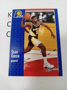 1991-92 Fleer Basketball #294 Sean Green Indiana Pacers - Bild 1 von 2