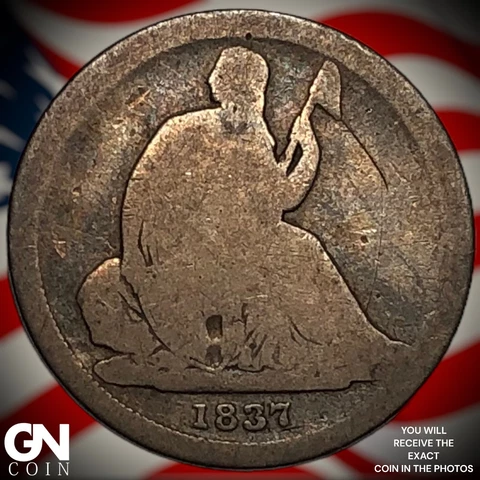 1837 Seated Liberty Dime Q5516 Cover