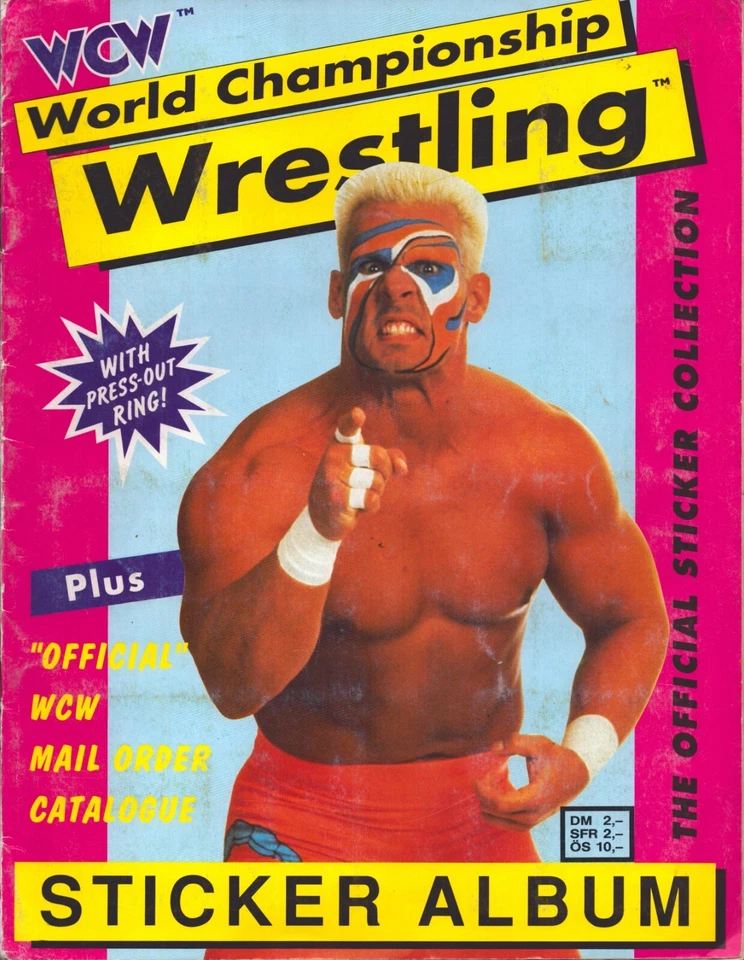 Stunning Steve Austin Signed 1992 EuroFlash WCW Card Sticker Album BAS COA - Image 1 of 4