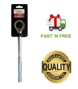 1/2" DR HEAVY DUTY QUICK RELEASE RATCHET HANDLE SET CARBON STEEL AUTO CAR SHOP - Picture 1 of 1