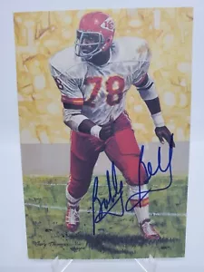 Bobby Bell Signed AUTO Goal Line Art GLAC HOF Chiefs Beckett AUTHENTICATED - Picture 1 of 3