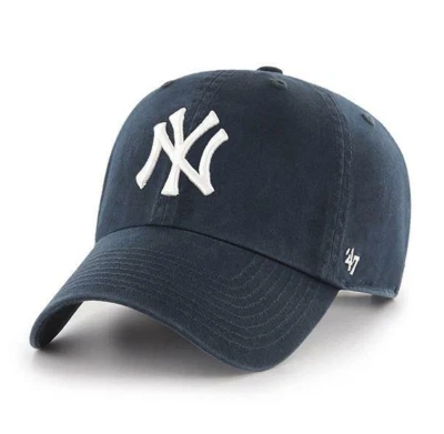 Sombrero de papá ajustable de limpieza azul marino marca New York Yankees '47 Foto 1 de 2