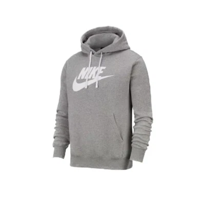 Nike Men's Hoodie NSW Large Logo Club Fleece Active Graphic Pullover Sweatshirt - Image 1 of 4