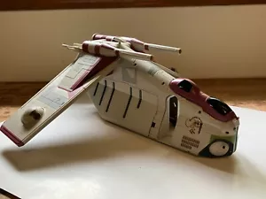 Star Wars Clone Wars CW TRU Republic Gunship Crumb Bomber 95% Complete - Picture 1 of 9
