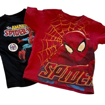 Lot Of 2 Spider-Man Tees Boys Sz 6 3D Graphic - Image 1 of 4