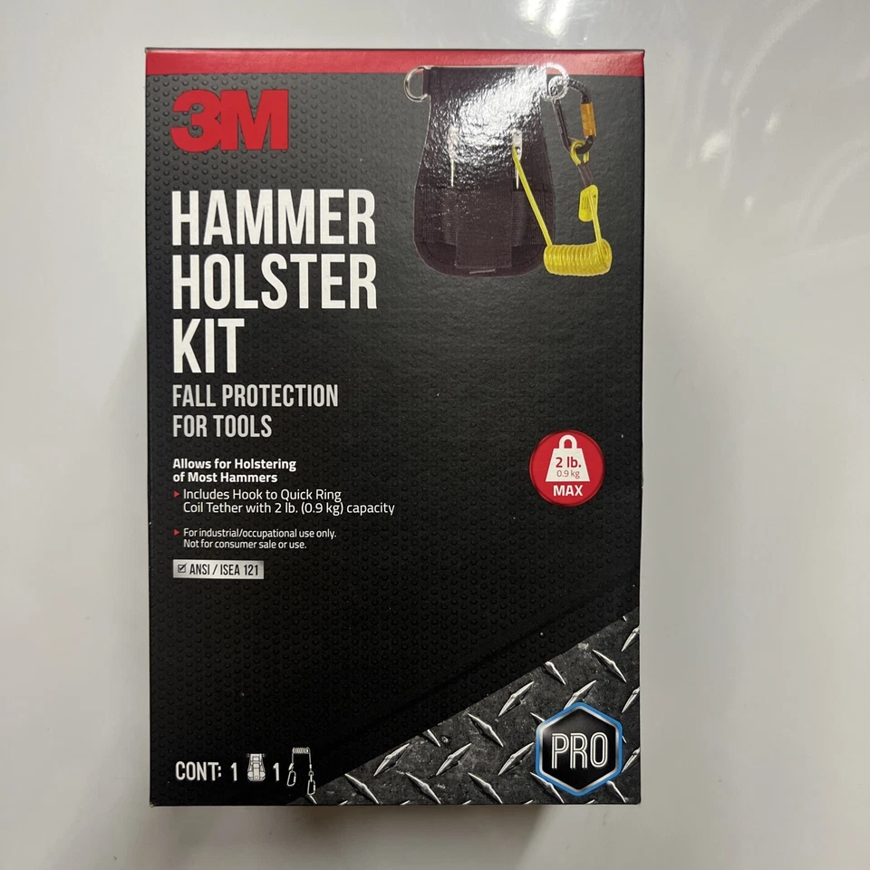 3M DBI SALA 1500094 Hammer Holster, Belt with Hook2Quick Ring Coil Tether with - Image 1 of 4