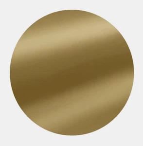 Decalcomania vinile a forma di cerchio; Oro opaco taglio stampo diametro 4" - Rimovibile - Foto 1 di 1
