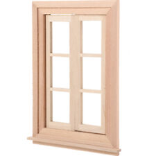 Mini Wooden Window Frame for 1:12 Dollhouse Decoration-LH