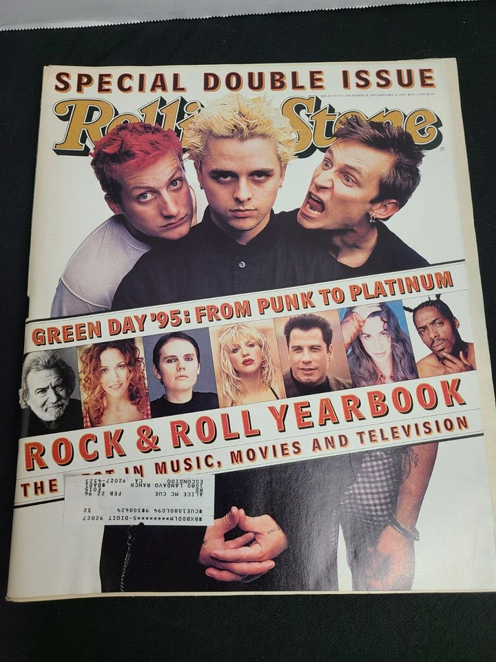 GREEN DAY Rolling Stone Mag Dbl Issue R&R Year Bk #724/725 Dec 1995 Jerry Garcia - Image 1 of 1