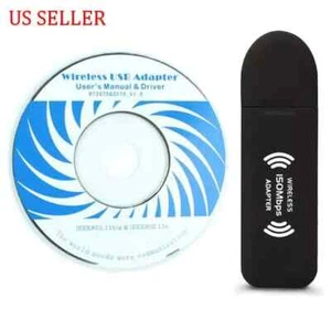 Wireless Internet USB Adaptor WiFi Dongle 150Mbps - Picture 1 of 1