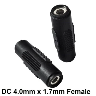 12V 4.0mm x 1.7mm DC Power Connector Adapter Female to Female Socket Led Strip - Image 1 of 4
