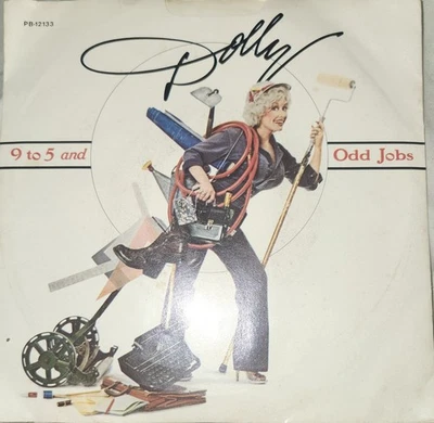 DOLLY PARTON-(45 W/PIC. SLV.)- PROM0 - 9 TO 5 (STEREO) / 9 TO 5 (MONO)-RCA- 1980 - Image 1 of 3