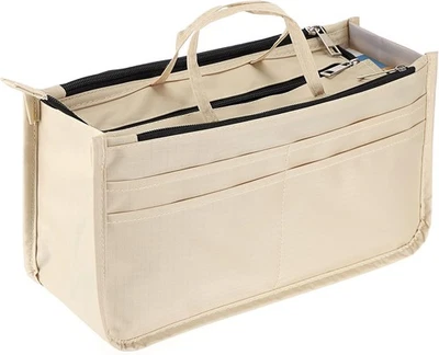 IGNPION bedruckter Handtaschen-Einsatz, Organizer mit 13 Taschen, erweiterbarer