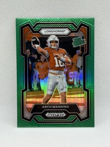2024 Prizm Draft Picks, Arch Manning Rated Prospect Green Prizm, Texas Longhorns - Picture 1 of 2