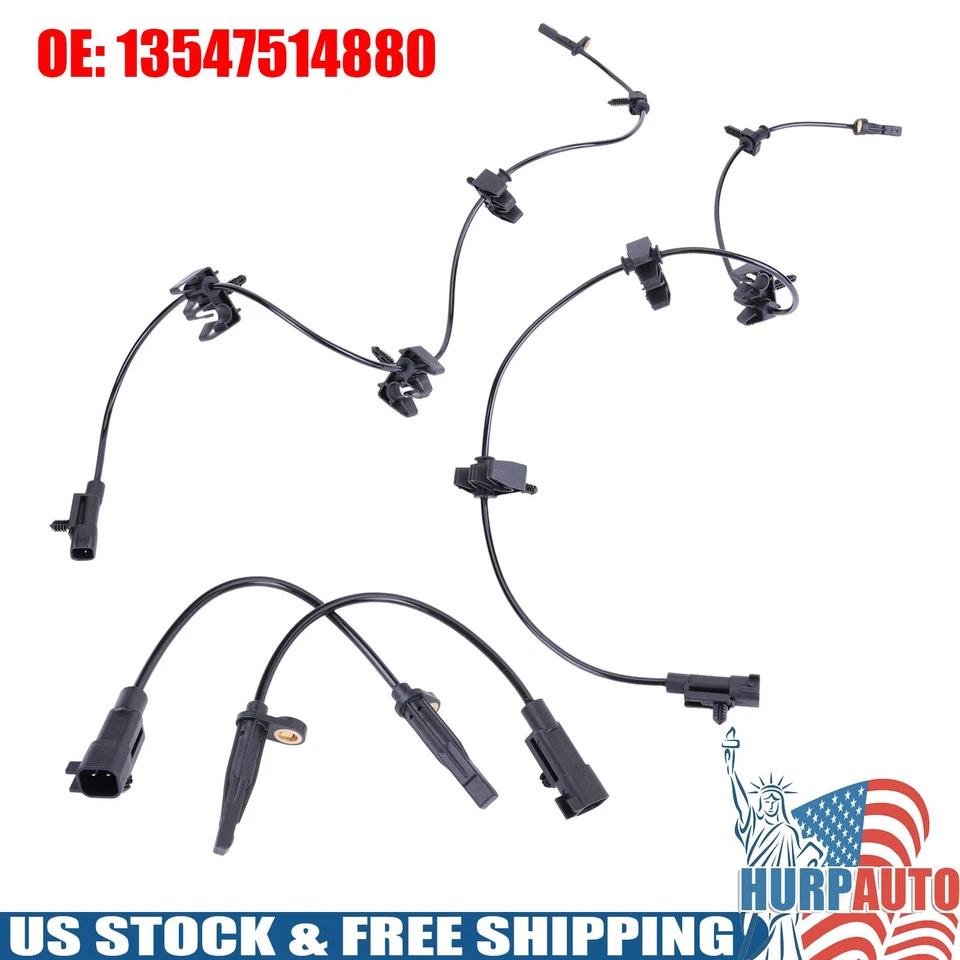 4 piezas sensores de velocidad de rueda ABS rueda delantera trasera 532486 para Cadillac SRX 2010-2016 Foto 1 de 4