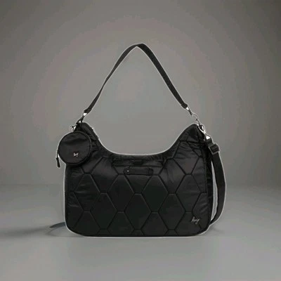 NEW Lug Winger Large 2 Piece Hobo Bag  Black  - Image 1 of 4