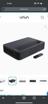 VAVA VA-LT002 2500 ANSI Lumens 4K UHD Ultra-Short Throw DLP Projector - Black - Image 1 of 3