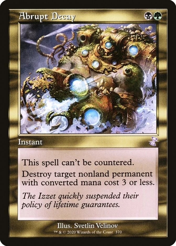 MTG Abrupt Decay NM Retro Time Spiral Remastered TSR Magic Gathering card - Image 1 of 3
