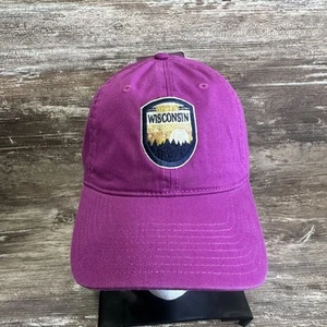 Wisconsin Hat Magenta New Strapback Adjustable - Picture 1 of 6