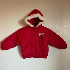90s Chicago Bulls Jumpball Club Kids Jacket Vintage NBA Starter Style Youth - Picture 1 of 7