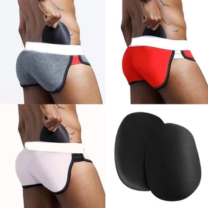 2Pcs Mens Sponge Hip Pads Butt Lifting Faux Buttock Enhancer Removable Butt Pads - Picture 1 of 9