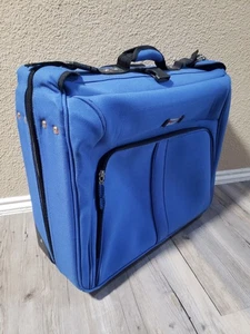 DELSEY 21x24x8” Blue Rolling Garment Bag | 2 Wheels | Luggage - Picture 1 of 22