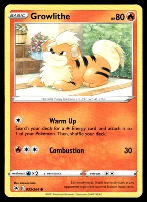SWSH08: Fusion Strike #032/264 Growlithe - Image 1 of 2