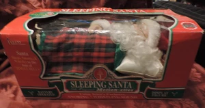 Vintage Sleeping Santa Animated Motionettes Christmas W/box Look - Picture 1 of 3