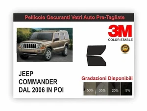 pellicola oscurante vetri pre-tagliata Jeep commander dal 2006 in poi anteriore - Imagen 1 de 1