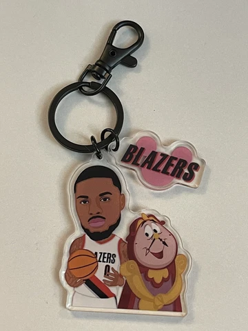 Damian Lillard Portland Trail Blazers Jersey Acrylic Keychain NBA Basketball Cover