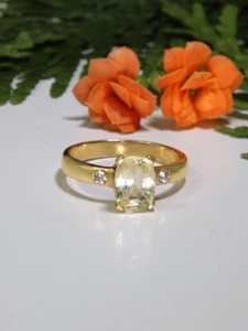 Saphir Ring mit Diamant - Gold 14k - Bild 1 von 4
