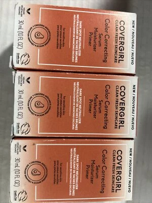 COVERGIRL Clean Fresh Color Correcting Serum + Moisturizer + Primer  Lot Of 3 - Image 1 of 4