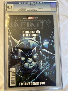 INFINITY #1 CGC 9.8 NM/Mint First Printing Marvel Comics Thanos - Picture 1 of 2