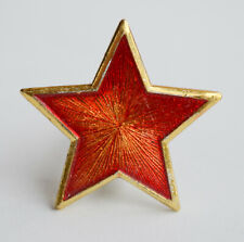 1970's Red Star Pin Soviet Vintage Badge Communist Symbol Red Army Cockade USSR
