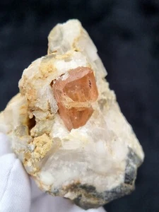 Raw Imperial Topaz Gemstone Crystal Specimen Natural Untreated From Katlang - Picture 1 of 5