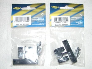 Carson 1/14 RC Tamiya Scania Volvo 907034 2x Trailer License Plate Brack - NIP - Photo 1/1