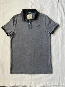 Hollister Polo Shirt Mens M Gray Epic Flex Stretch Collared Short Sleeve Casual - Picture 1 of 4