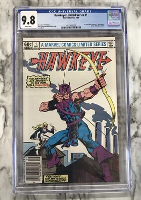 Hawkeye Limited Series #1 CGC 9.8 White Pages Newsstand - Image 1 of 4