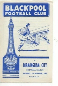 Blackpool v Birmingham City 1962/63 Division 1 - Picture 1 of 1