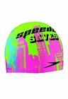 Speedo Slicone Swim Cap Adult Unisex One Size Durable Solid Print Swimming Hat