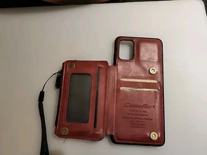 Caseme Samsung galaxy A51 wallet case red - Photo 1 sur 4