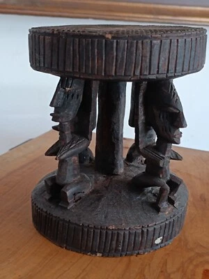PETIT TABOURET AFRIQUE  ART AFRICAIN - Photo 1/4